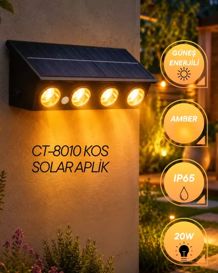 Cata CT-8010 Kos Solar Aplik 20W Amber 
