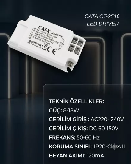 Cata CT-2516 Led Driver 8-18W 