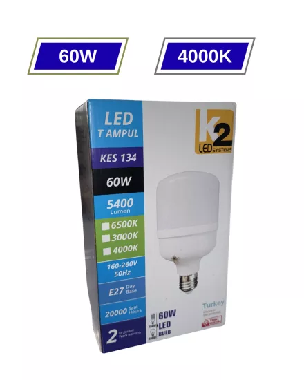 K2 KES134 Torch Led Ampul 60W 4000K 