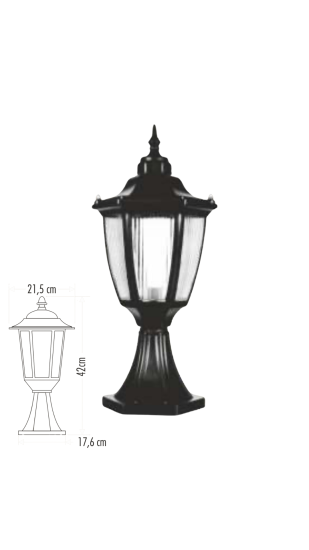 Cata CT-7111 Parma Bahçe Armatürü Prizmatik 