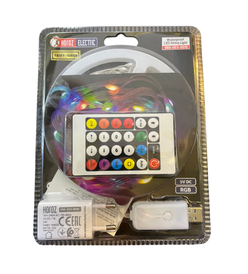 Horoz 080-003-0010 RGB 5V 5W/M ŞERİT LED - 10 Metre