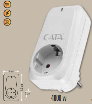 CATA CT-9186 PRİZ REGÜLATÖR AKIM KORUMA  4000W