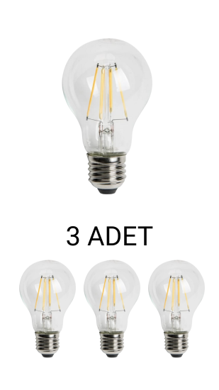 Cata CT-4231 Edison Led Ampul 6W Günışığı - 3’lü Paket