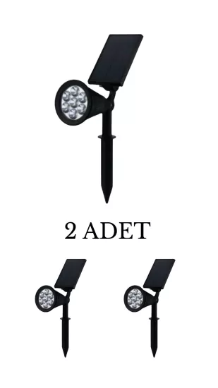 Cata CT-7310 Solar Bahçe Armatürü 7W Amber - 2’li Paket 