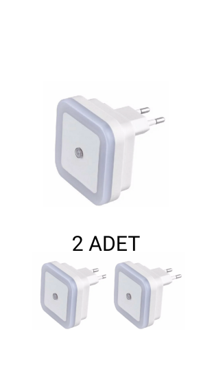 Cata CT-9500 Fotoselli Led Gece Lambası 1W Beyaz Işık - 2’li Paket 