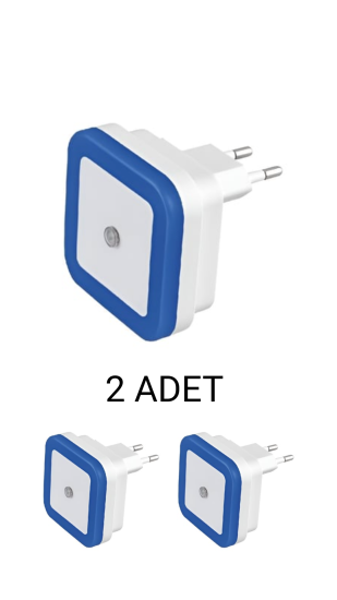 Cata CT-9500 Fotoselli Led Gece Lambası 1W Mavi - 2’li Paket 