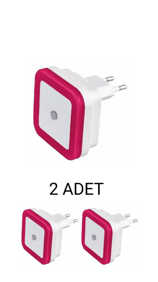 Cata CT-9500 Fotoselli Led Gece Lambası 1W Pembe - 2’li Paket