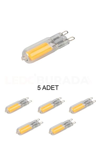 Cata Ct-4222 Kapsül Ampül 7W Beyaz Işık G9 Duy - 5’li Paket
