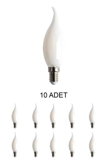 Cata Ct-4069 Soft Kıvrık Led Buji Ampul Günışığı(Sarı) 4W - 10’lu Paket