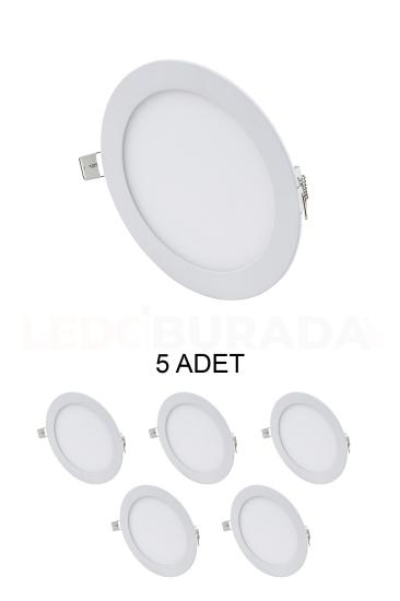 Cata CT-5147 Slim Led Panel 12W Beyaz - 5’li Paket