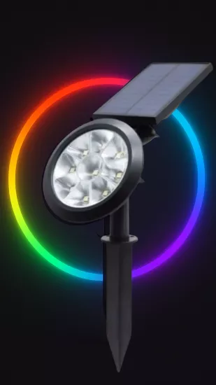 Cata CT-7321 Solar Bahçe Armatürü RGB 18W 