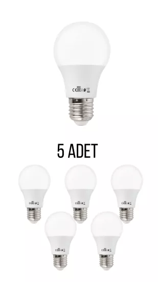 Horoz 001-006-2015 Ekola 15W Led Ampul Beyaz Işık E27 Duy - 5’li Paket 