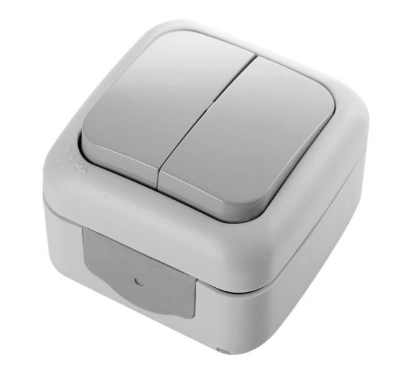 VİKO 90555502 Palmiye Gri Komütatör Sıva Üstü Nemliyer