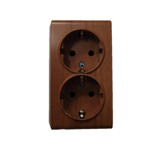 VİKO 90682256 Vera Maun İkili Topraklı Priz Sıva Üstü