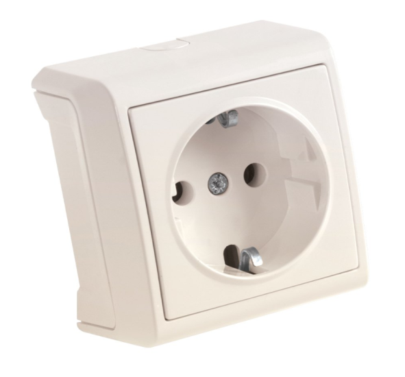 VİKO 90681208 Vera Krem Topraklı Priz Sıva Üstü