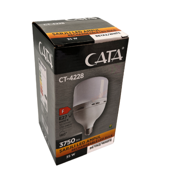 CATA CT-4228 Şarjlı Led Ampul 35W Beyaz Işık