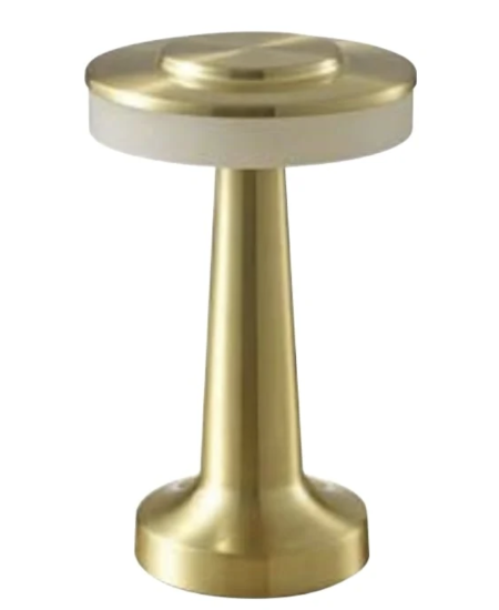 Horoz 050-002-0001 2W Şarjlı Gold Masa Lambası - 3 Renk Işık Modu