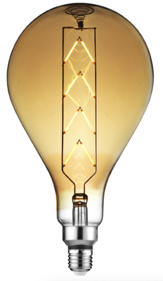 Horoz 001-049-0008 Toledo Büyük Led Rustik Ampul Amber 8W