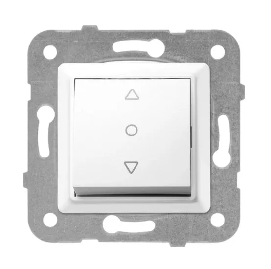 Viko 90440072 Linnera/Rollina Beyaz Tek Düğmeli Jaluzi Mekanizma+Düğme/Kapak 