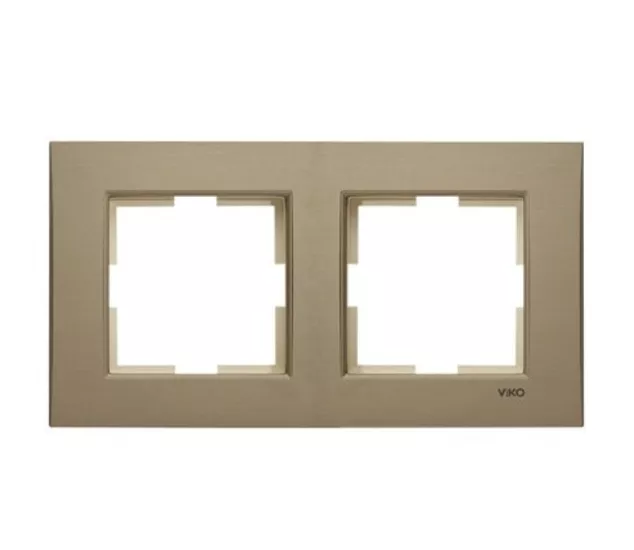 VİKO 92190622 Novella Bronz İkili Çerçeve 