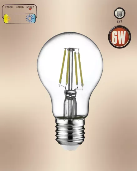 Horoz  001-015-0006 6W Led Filament Ampul Beyaz Işık