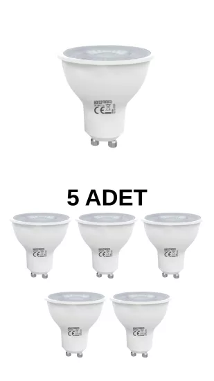 Horoz 001-064-0006 Led Ampul 6W Beyaz Işık GU10 Duy - 5’li Paket 