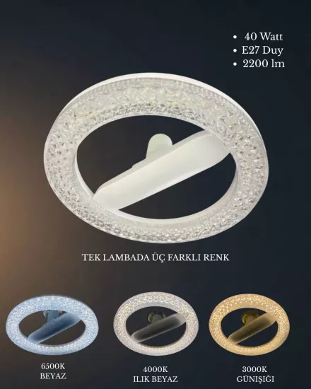 Osaka Kristal Simit Led Ampul 40 Watt  E27 Duy - 3 Renk