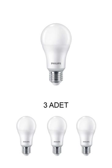 PHILIPS Led Ampul 9W Beyaz E27 Duy - 3’lü Paket