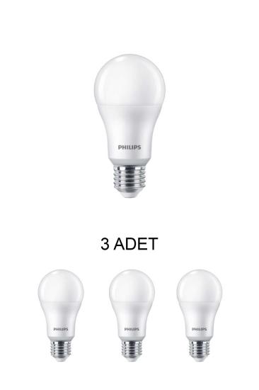 PHILIPS Led Ampul 9W Beyaz E27 Duy 3 Adet