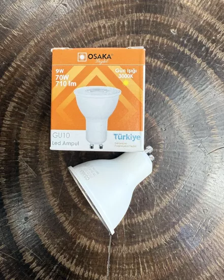 Osaka Led Ampul 9W GU10 Duy Pro SMD Led Günışığı (3000K)