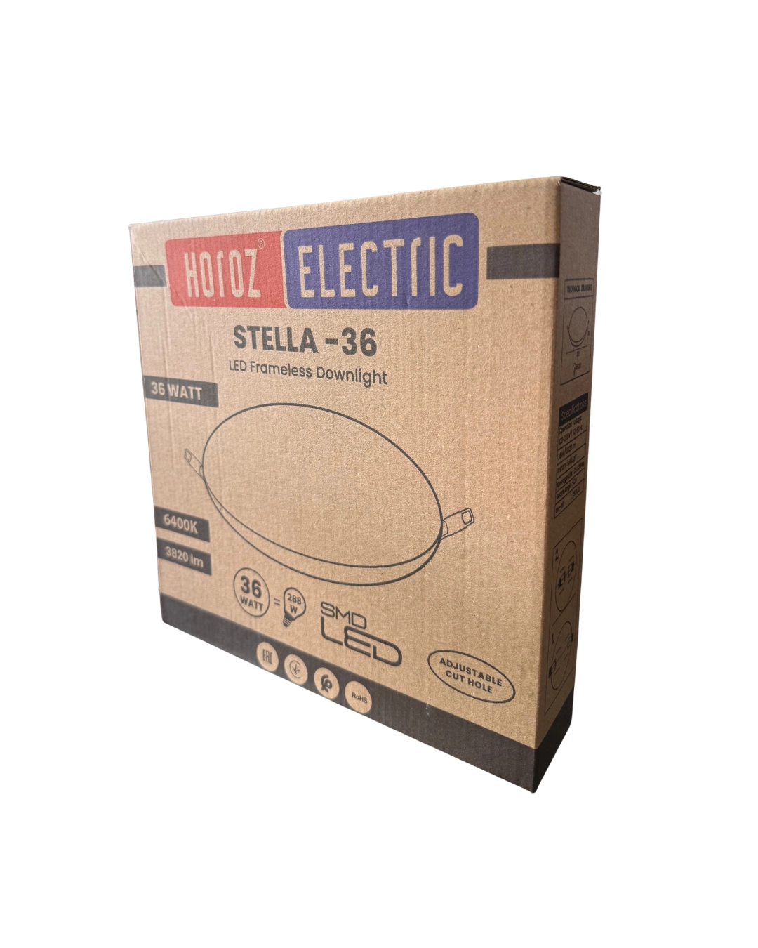 Horoz Stella-36 Sıva Altı Ayarlanabilir 36 Watt Led Panel | Beyaz Işık
