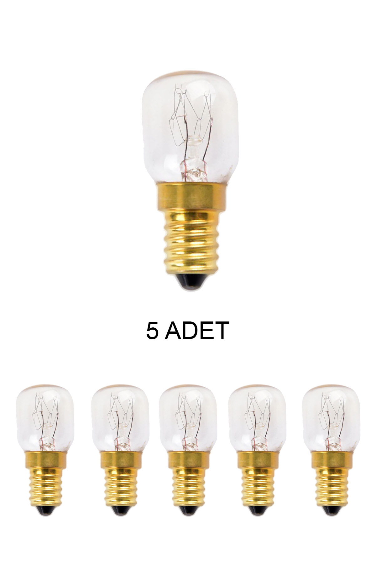 Tungsram 25W 160LM 2800K E14 Halojen Fırın Ampul - 5’li Paket