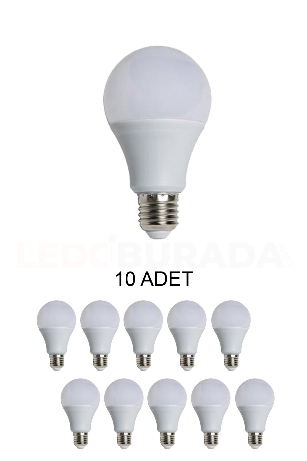 Voltek VLB01265 12W Led Ampul Beyaz E27 Duy - 10 ADET