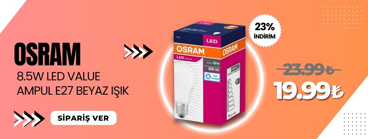 OSRAM 8.5W LED VALUE AMPUL E27 BEYAZ IŞIK